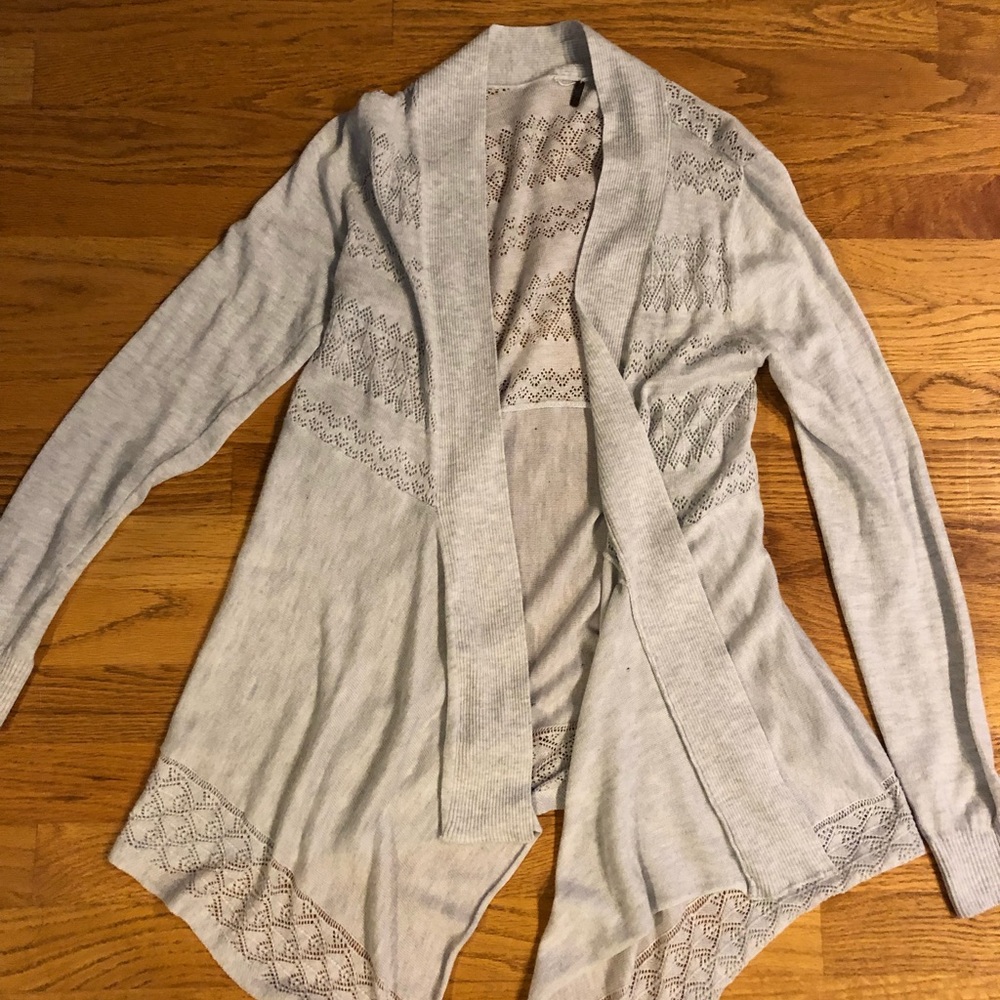 Light gray cardigan